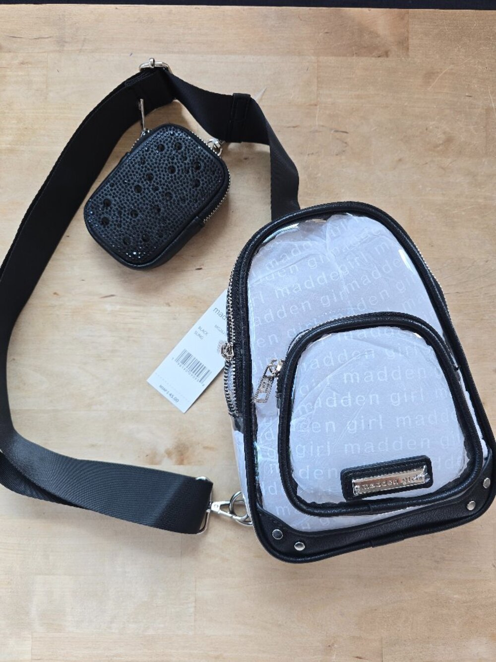 Clear Crossbody Stadium Bag (Madden Girl)